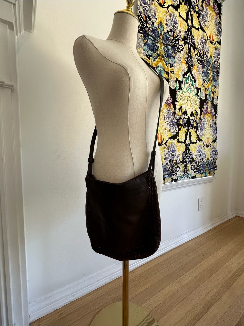 Vintage Prada Brown Leather Shoulder / Crossbody Bag – Made in Italy